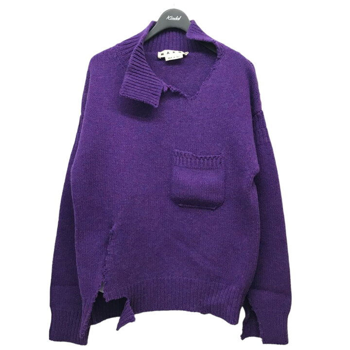 楽天市場】【中古】MARNI20AW「Destroyed Neck Shetland Knit 