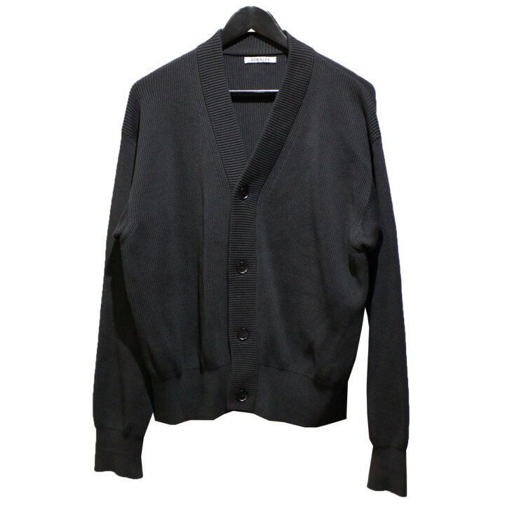 楽天市場】【中古】AURALEE 23SS SUPER HARD TWIST RIB KNIT CARDIGAN 