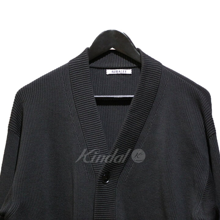 楽天市場】【中古】AURALEE 23SS SUPER HARD TWIST RIB KNIT CARDIGAN 