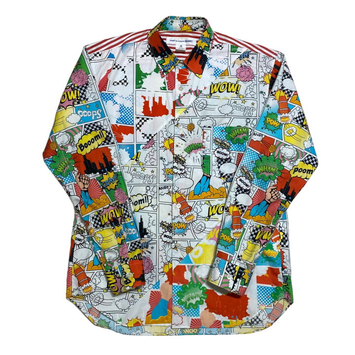 楽天市場】【中古】COMME des GARCONS SHIRT 19AW アメコミ総柄シャツ 