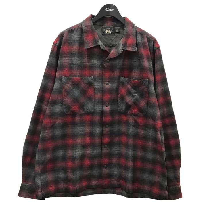楽天市場】【中古】RRL × Ron Herman チェック柄オープンカラーシャツ 