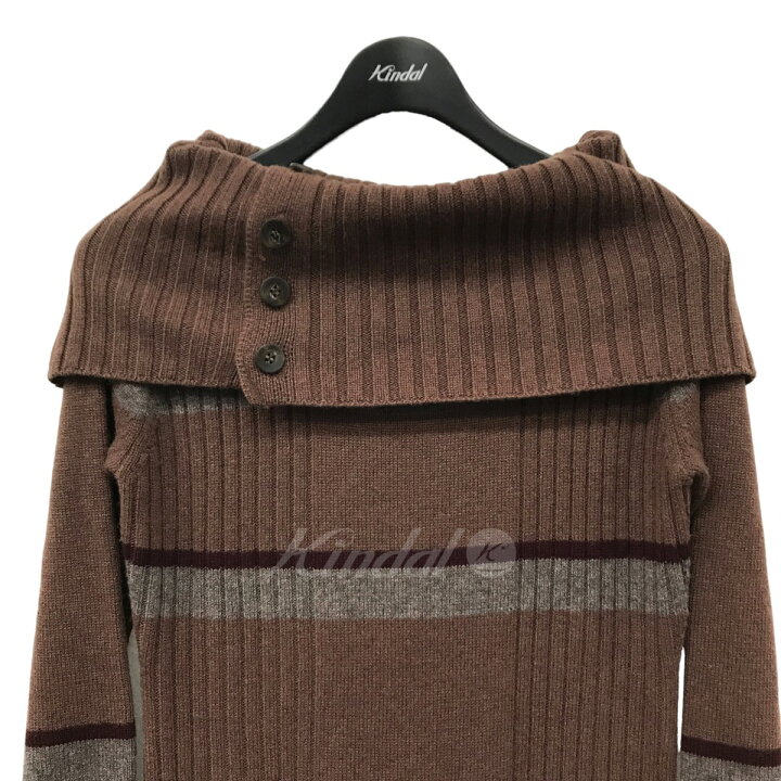 楽天市場】【中古】Her lip toCashmere-blend StripeKnit Dress  