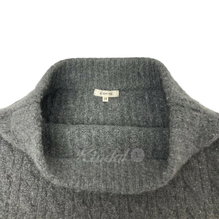 楽天市場】【中古】BLAMINK カシミヤ混ニットスカート グレー サイズ 