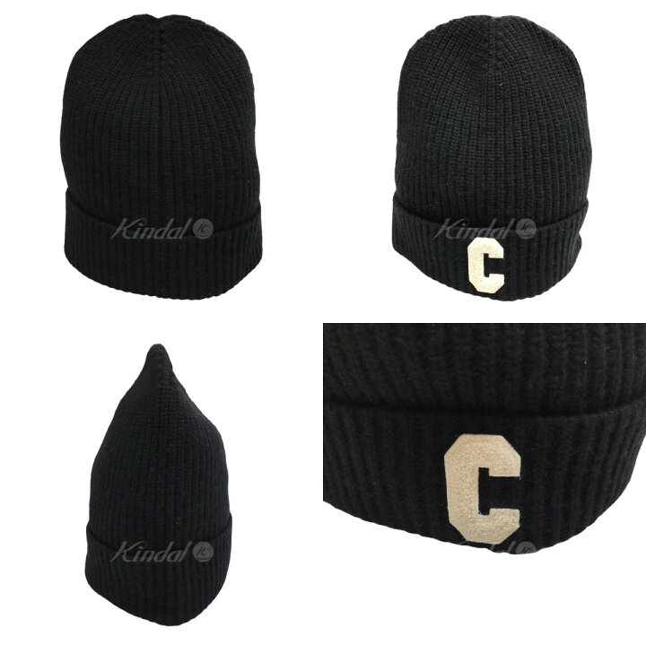 楽天市場】【中古】CELINE 「イニシャル入り ニット帽／リブ編みウール 