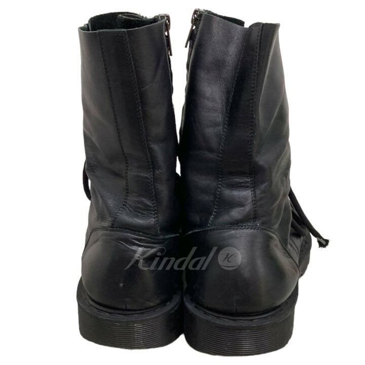 楽天市場】【中古】VETEMENTSメタルロゴコンバットブーツ ブラック 