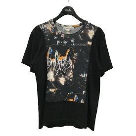 【中古】COMME des GARCONS SHIRT×Futura　プリント切替Tシャツ W28101 ブラック サイズ：M 【130923】（コムデギャルソンシャツ×フューチュラ）