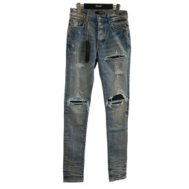 【中古】AMIRI　｢MX1 408｣｢Leather Patch Jeans｣デニムパンツ インディゴ サイズ：29 【130923】（アミリ）