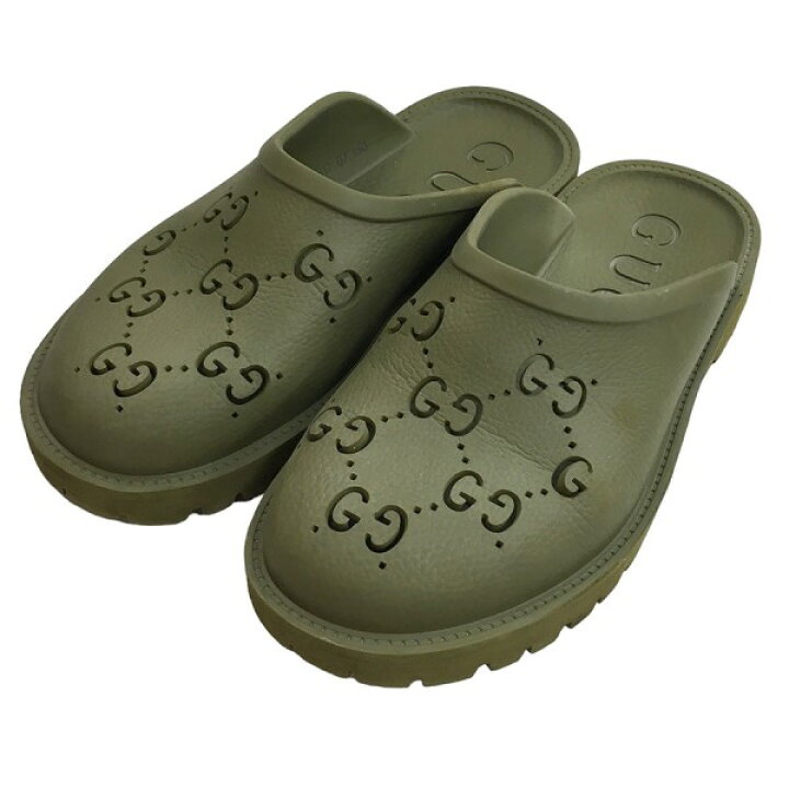 楽天市場】【中古】GUCCI GG ラバー サンダル スリッポン 655517 