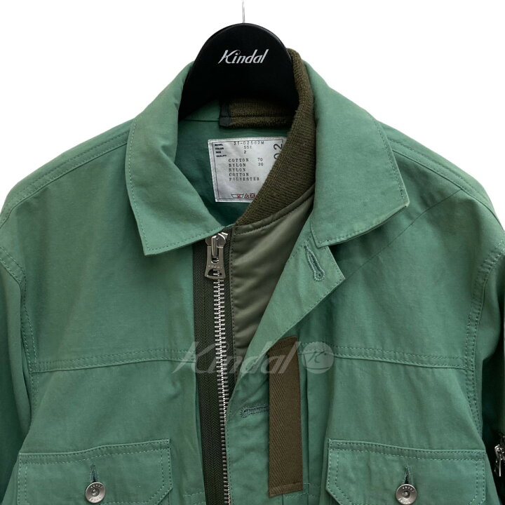 楽天市場】【中古】sacai 21SS Cotton Nylon Oxford Blouson ブルゾン 