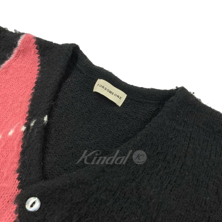 楽天市場】【中古】FORSOMEONE 「DIA KNIT CARDIGAN」 ダイヤ柄  
