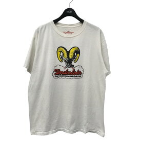 【中古】TENDERLOIN　プリントTシャツ ホワイト サイズ：L 【150923】（テンダーロイン）