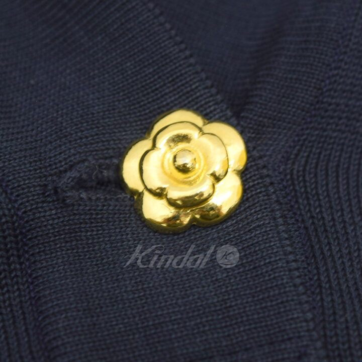 楽天市場】【中古】CHANEL カメリアボタン ショートスリーブ ニット 