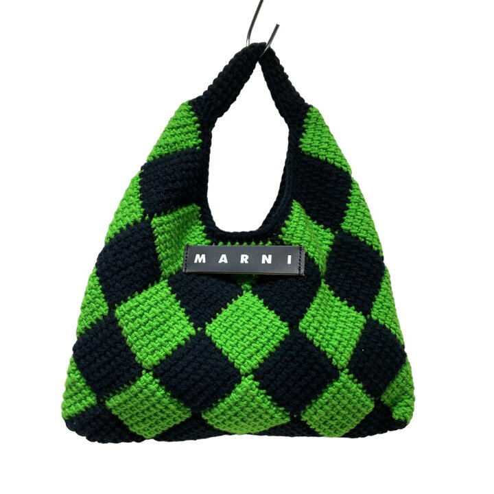 楽天市場】【中古】MARNI MARKET テックウールスモールバッグ グリーン  