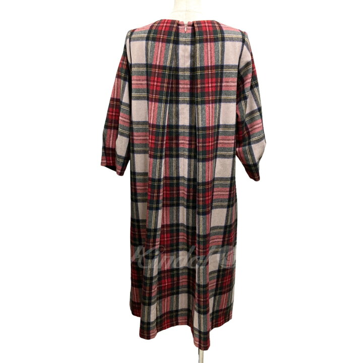 楽天市場】【中古】machatt チェックワンピース M-18-AW-07 レッド  