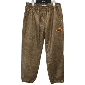 【中古】LABRAT「Python easy pants」パイソンレザー風パンツ ベージュ サイズ：M【価格見直し】