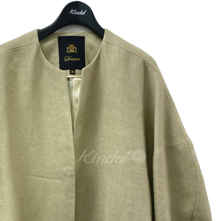 楽天市場】【中古】DRAWER ドロップスリーブジャケット ベージュ 