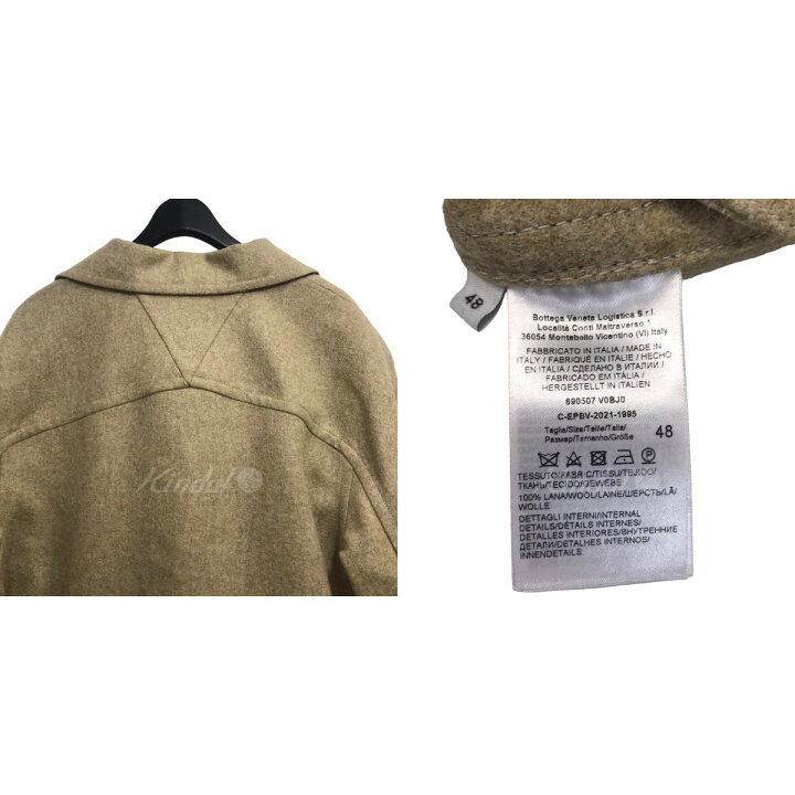 楽天市場】【中古】BOTTEGA VENETA 22AW ミリタリーフェルトシャツ 