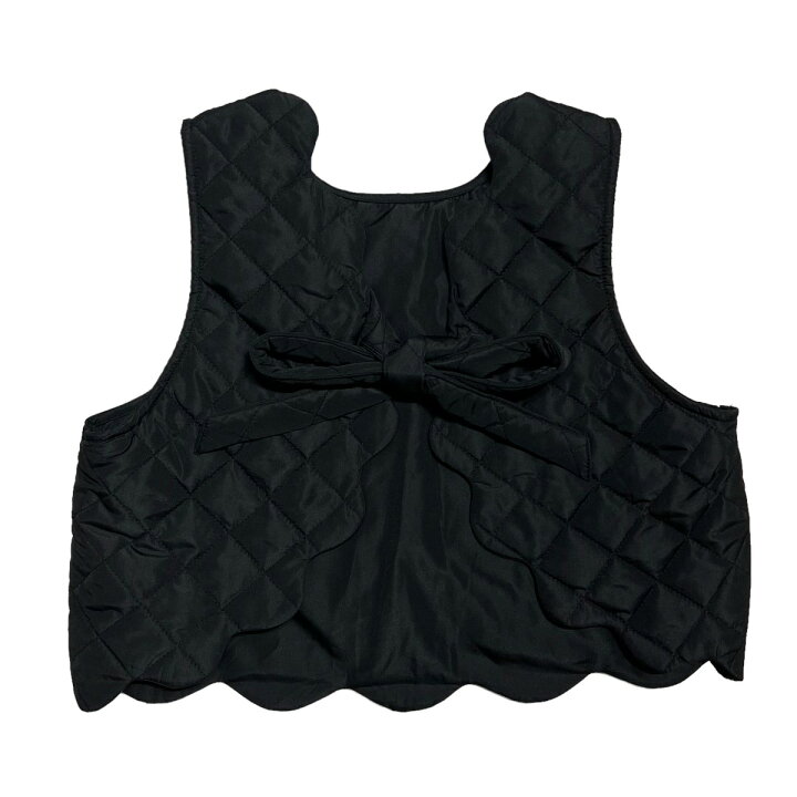 楽天市場】【中古】Gypsophila Scallop Quilt Vest ブラック サイズ 