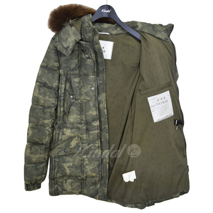楽天市場】【中古】TATRAS R LINE OLIMPIO カモ柄ダウンジャケット  
