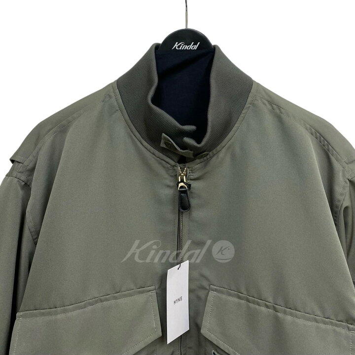 楽天市場】【中古】HYKE 22AW WEP JACKETミリタリーオーバーサイズ 