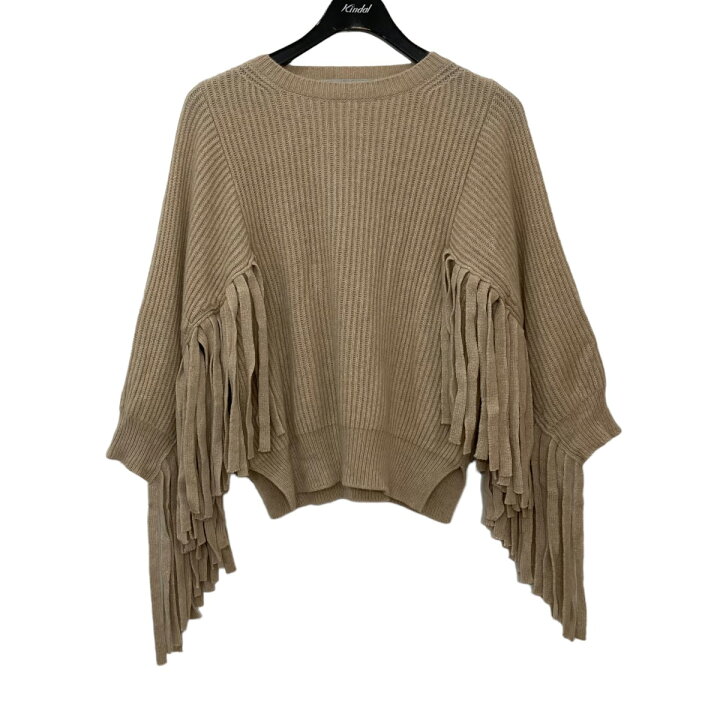 楽天市場】【中古】STELLA McCARTNEY フリンジニット ベージュ サイズ 