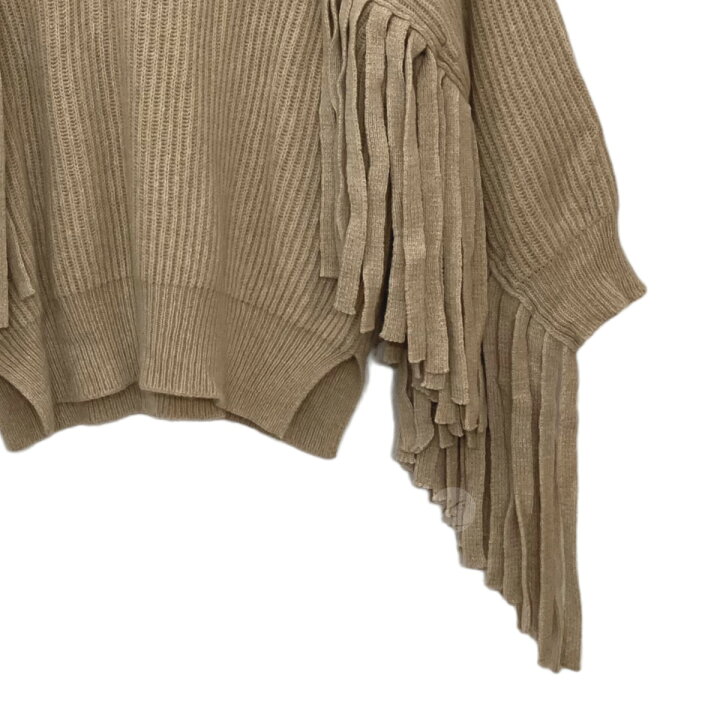 楽天市場】【中古】STELLA McCARTNEY フリンジニット ベージュ サイズ 