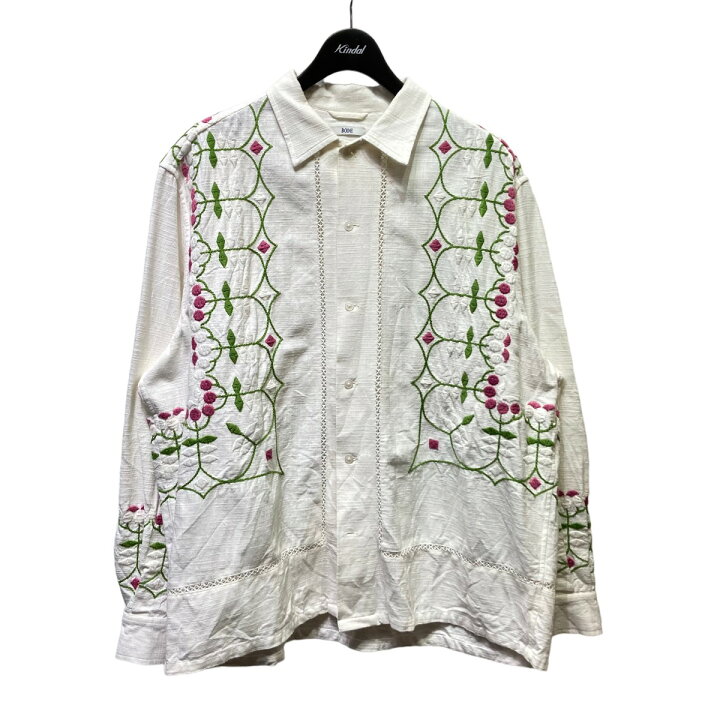 楽天市場】【中古】BODE コットンエンブロイダリー刺繍シャツ ホワイト  