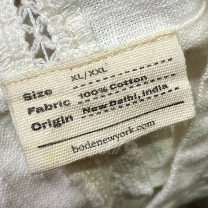 楽天市場】【中古】BODE コットンエンブロイダリー刺繍シャツ ホワイト 