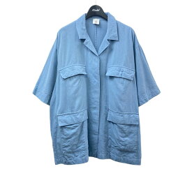 【中古】6(ROKU) BEAUTY＆YOUTH半袖シャツジャケット ブルー サイズ：38【価格見直し】