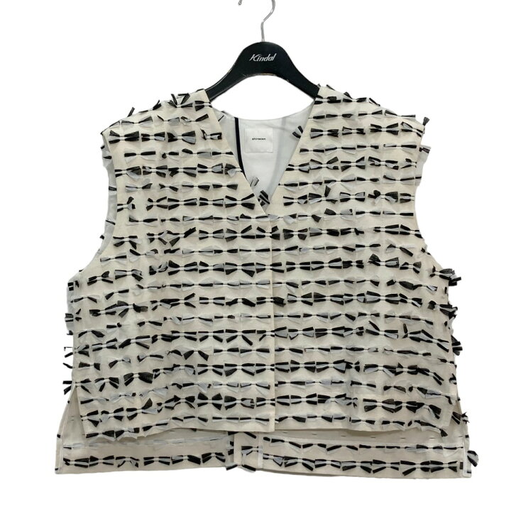 楽天市場】【中古】yori shirocon 23SS ミニリボンショートジレ  