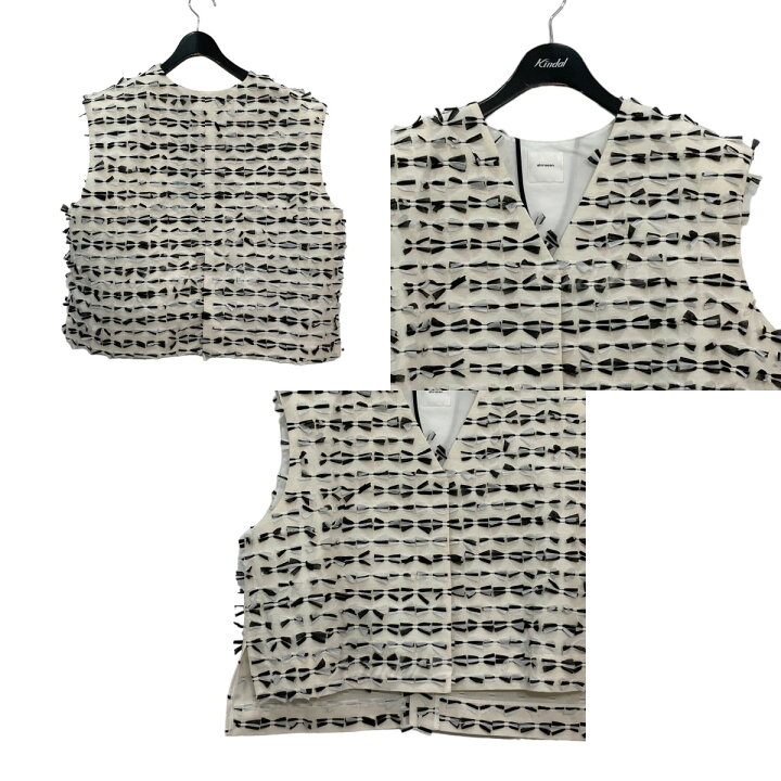 楽天市場】【中古】yori shirocon 23SS ミニリボンショートジレ  