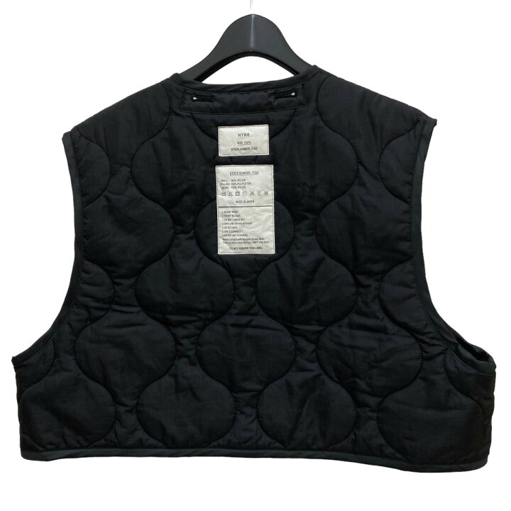 楽天市場】【中古】HYKE QUILTED CROPPED VEST ブラック サイズ：OSFA  