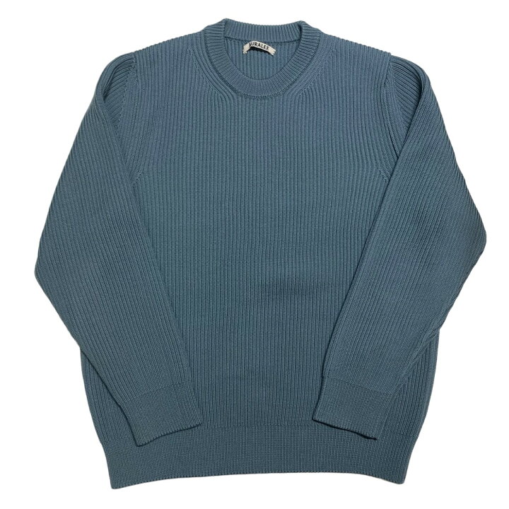 楽天市場】【中古】AURALEE SUPER FINE WOOL RIB KNIT P／O クルー 