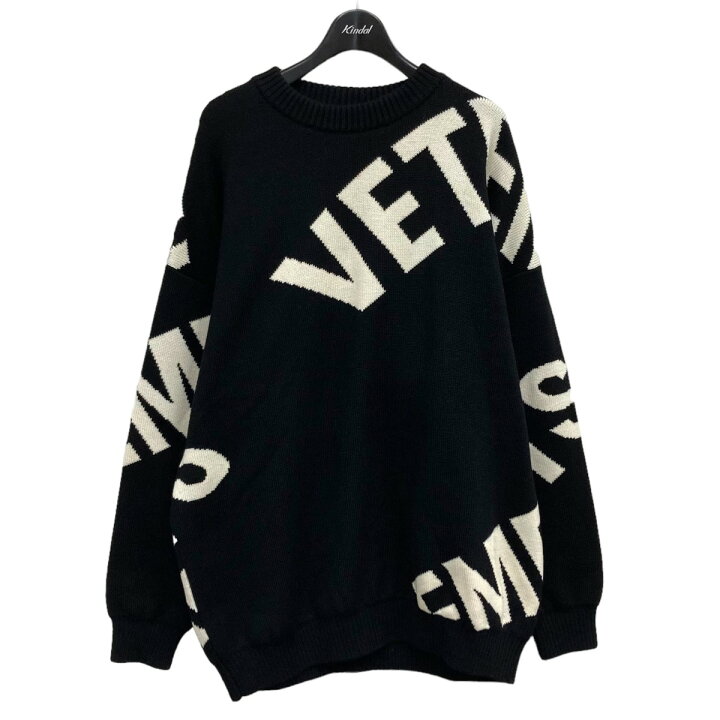 楽天市場】【中古】VETEMENTS ｢GIANT LOGO JACQUARD OVERSIZED KNIT 