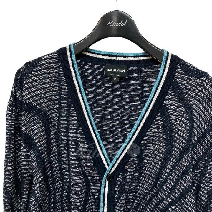 楽天市場】【中古】GIORGIO ARMANI カーディガン ネイビー サイズ：50 
