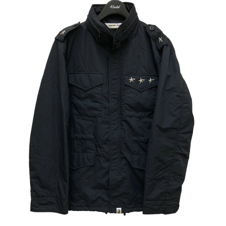楽天市場】【中古】A BATHING APE M-65 ジャケット ブラック サイズ 