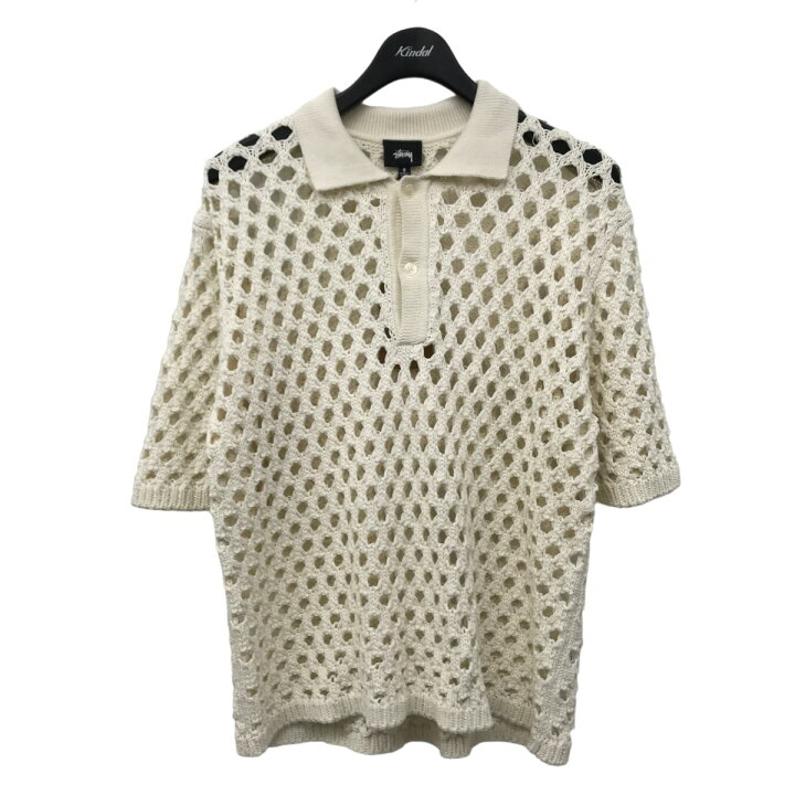 楽天市場】【中古】Stussy Big Mesh Polo Sweater メッシュポロシャツ 