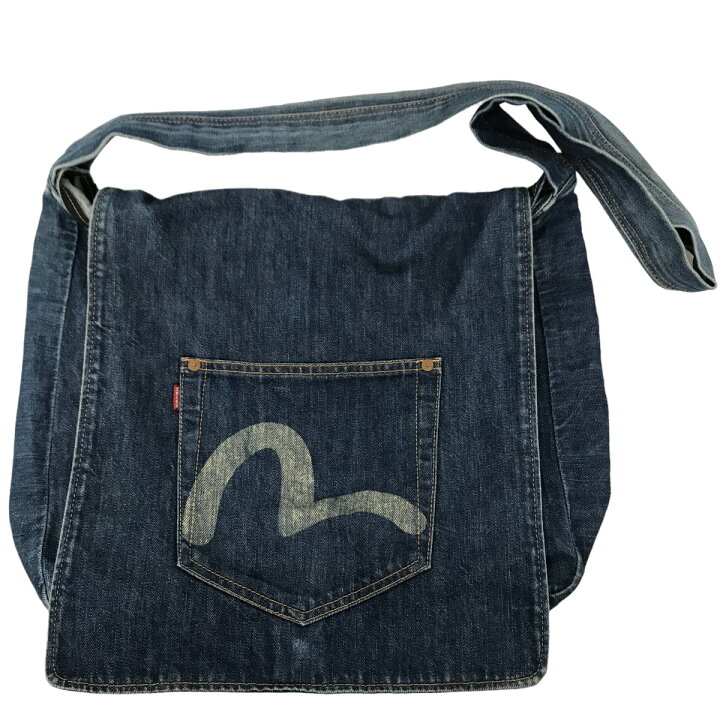 楽天市場】【中古】EVISU デニムショルダーバッグ インディゴ サイズ 