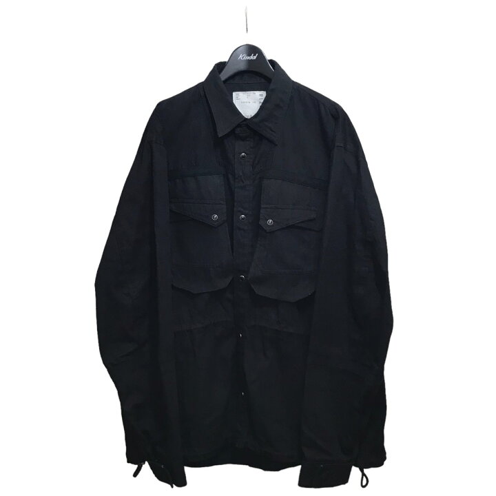 楽天市場】【中古】sacai 22SS デニムコットンブルゾン ブラック  