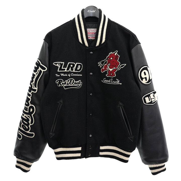 楽天市場】【中古】Tedman ワッペン／刺繍スタジャン ブラック サイズ 