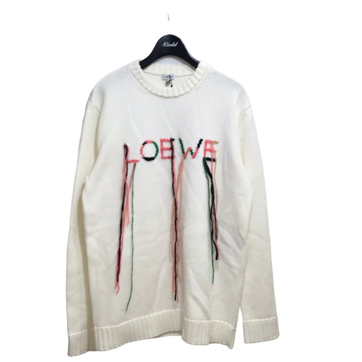 楽天市場】【中古】LOEWEロゴエンブロイダリーニット ホワイト サイズ 