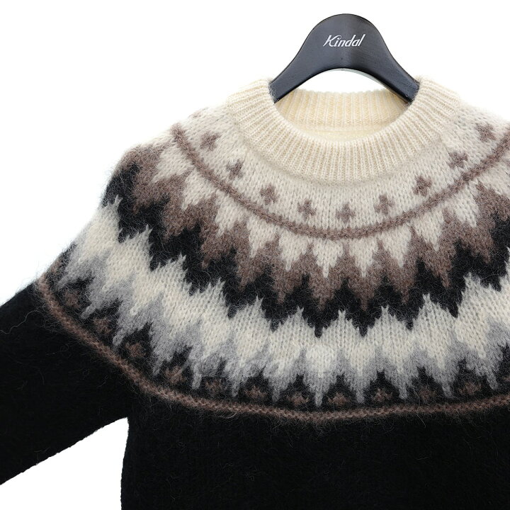 楽天市場】【中古】BATONER ノルディック柄 ウール／アルパカ混モヘヤ 