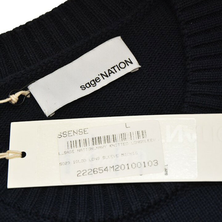 楽天市場】【中古】sage nation IGLOO LONG SLEEVE KNIT 