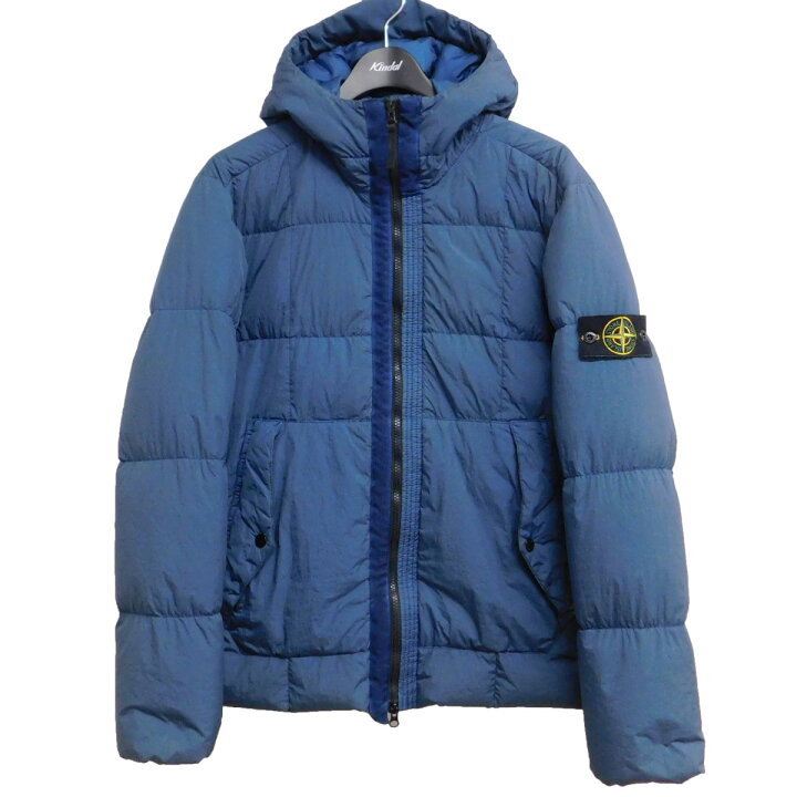 楽天市場】【中古】STONE ISLAND フードダウンジャケット ブルー  