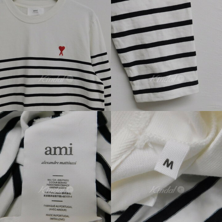 楽天市場】【中古】AMI Alexandre Mattiussi ボーダーロングスリーブT 