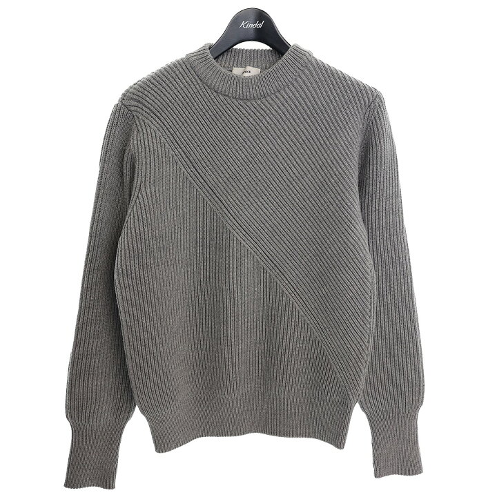 楽天市場】【中古】HYKE リブクルーネックセーター RIB CREWNECK  