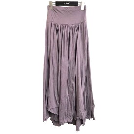 【中古】three dots　「jersey colette long skirt」ジャージーコレットロングスカート パープル サイズ：XS 【230923】（スリードッツ）