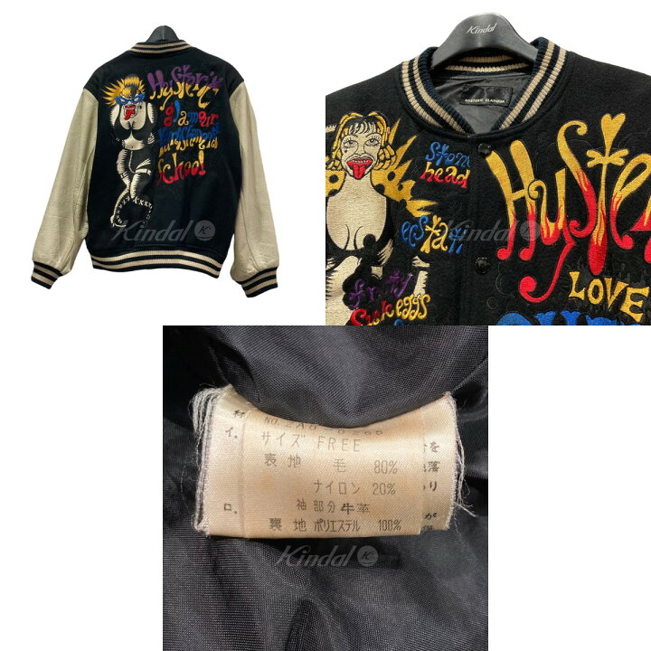 楽天市場】【中古】HYSTERIC GLAMOUR 90s 刺繍レザースタジャン 