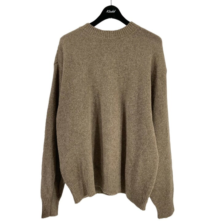 楽天市場】【中古】COMOLI カシミヤクルーネックニット ベージュ 