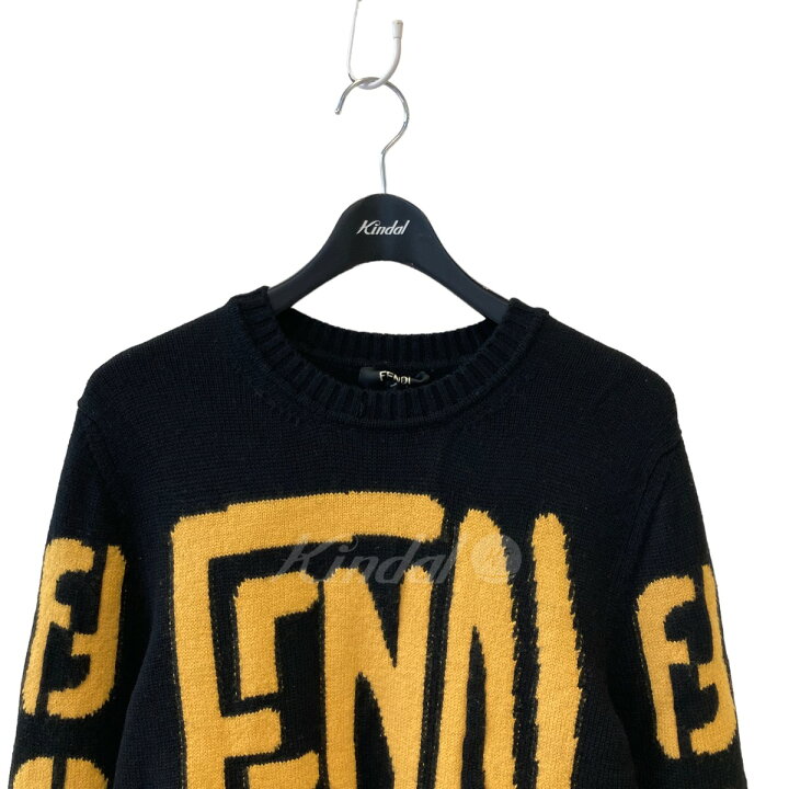 楽天市場】【中古】FENDI 20AW ビッグ ロゴ クルーネック ニット 